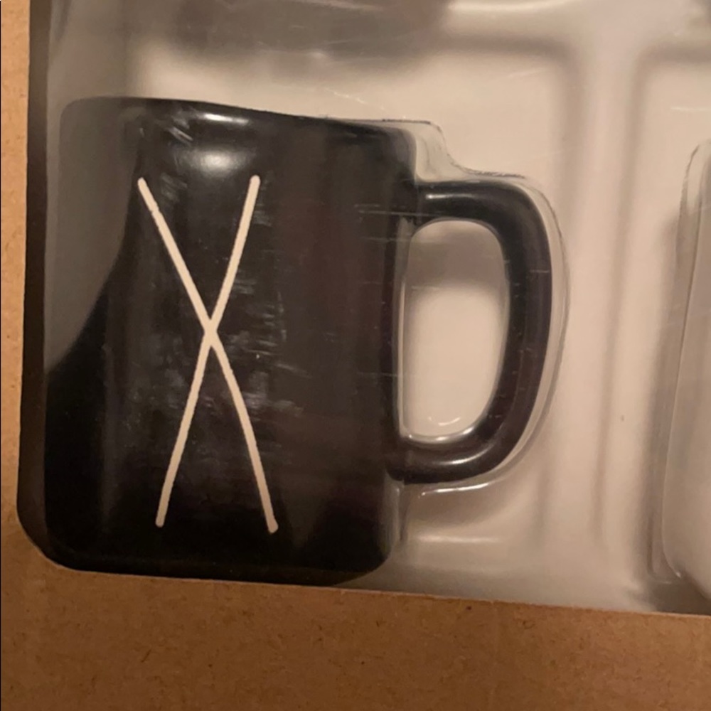 Never open Rae Dunn Tic-Tac-Toe mini Mug game. - Picture 3 of 4